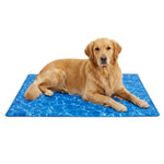 TLX-0049152 Waterproof Gel Cooling Mat for Dogs - Royal Blue Water Ripples, Versatile Dog Accessory for Home and Travel - Image 6