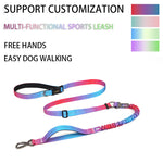 TLX-3626624 Tactical Dog Harness for Training and Outdoor Walks, Neoprene and Nylon, Reflective, Red & Blue, 25mm Width, 1.4-2.2m Length - Image 3