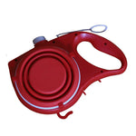 TLX-4505600 Dog Water Leash with Food Water Bottle, Dot Pattern, Red/Blue/Black, 120cm Length, Lightweight, Easy to Clean - Image 9