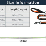 TLX-7716864 Reflective Waterproof Daily Leash for Dogs and Cats, Nylon and Alloy Material, Padded, Hands-Free, Retractable, Heavy Duty - Image 5