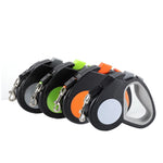 TLX-3659392 Adventure Leash for Dogs, ABS+TPR and Nylon, 2.5M/5M/8M, Green-Black, Gray-Black, Orange-Black - Image 2