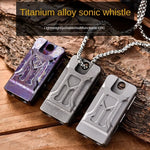 TLX-0278528 Emergency Whistle for Dogs - Titanium Alloy Survival Tool, Portable and Lightweight, Customizable Color, 4x2x0.8cm - Image 3