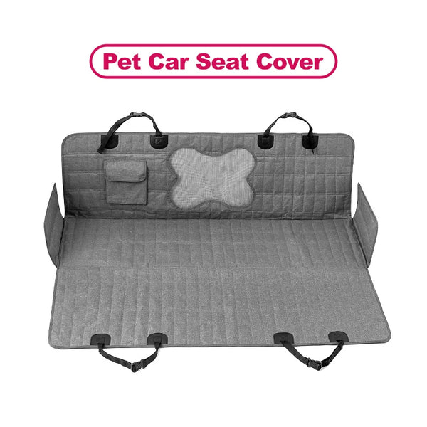 Waterproof Breathable Mesh Dog Car Seat Cover Hammock - for Back Seat Protection