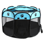 TLX-6340608 Breathable Mesh Portable Dog Tent for Camping and Outdoor Use, Cotton and Oxford Cloth, Water-Resistant, Zipper Closure, Round Shape - Image 1