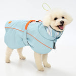 TLX-4281984 Reflective Waterproof Weather Resistant Jacket for Dogs - Mint Green, Blue, Sizes 8"-20 - Image 2