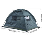 TLX-9992960 Waterproof Breathable Mesh Portable Dog Tent for Camping, Green, 45.3x34.6x28.3 inch - Image 2