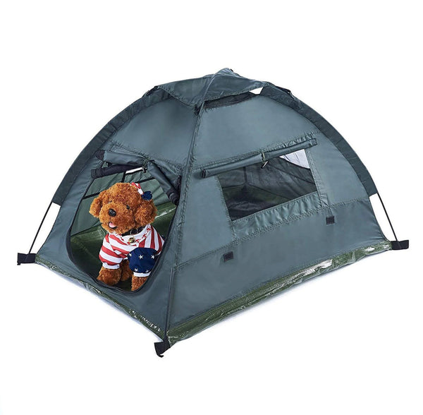Waterproof Breathable Mesh Portable Dog Tent - for Camping & Outdoor Use