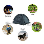 TLX-9992960 Waterproof Breathable Mesh Portable Dog Tent for Camping, Green, 45.3x34.6x28.3 inch - Image 3