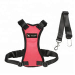 TLX-1785856 Padded Vehicle Safety Harness for Dogs, Oxford Fabric, Buckle Closure, Black/Red/Pink, Sizes S-M-L-XL - Image 3