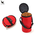 TLX-0737280 Portable Outdoor Dog Food Storage Bag, Oxford Polyester, Red/Black, 13cm Diameter, 24.5cm Height, Foldable - Image 6