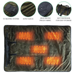 TLX-8836736 Waterproof Adjustable Insulated Dog Blanket, Flannel Fleece, 67x100cm, 12W Heating, Brown/Blue - Image 3