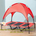 TLX-6307840 Elevated Dog Bed with Canopy for Outdoor Use, Oxford Fabric, Lightweight, Easy to Clean - Image 5