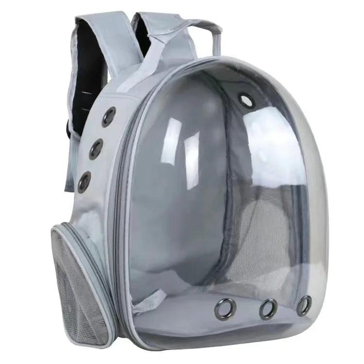 Space Capsule Breathable Oxford Pet Backpack Carrier Portable Travel Bag for Small Medium Dogs Cats Outdoor Walking