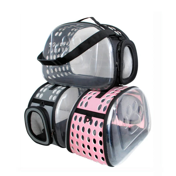 Breathable Mesh Foldable Dog Hiking Harness with Saddle Bags - for Trail & Travel