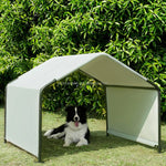 TLX-9524864 Breathable Mesh Portable Dog Tent for Camping and Outdoor Use, 420D Polyester, White, 121.92 x 121.92 x 91.44 cm - Image 7
