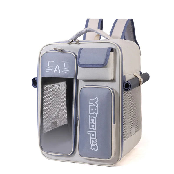Portable Dog Hiking Harness with Saddle Bags - for Trail & Travel