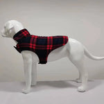 TLX-4314752 Weather Resistant Fleece Jacket for Dogs, Checkered Pattern, Waterproof and Windproof, Size L - Image 6
