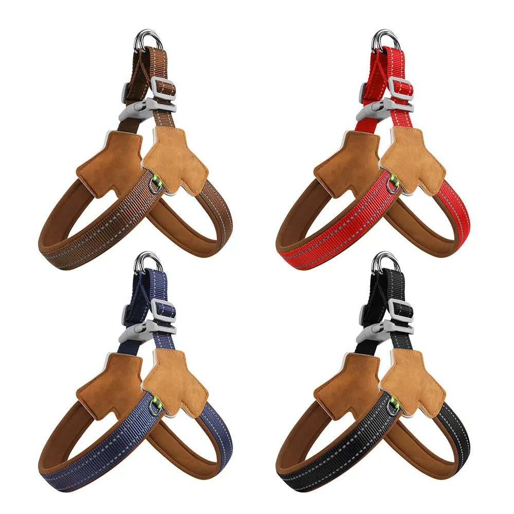 No pull reflective dog hiking harness   for trail & outdoor adventures