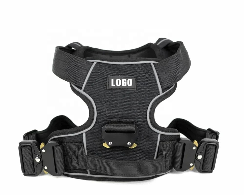 Waterproof adjustable tactical dog harness   for training & outdoor walks