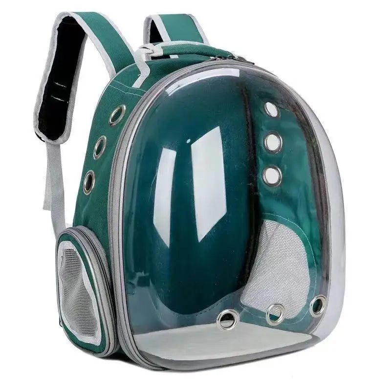 Space Capsule Breathable Oxford Pet Backpack Carrier Portable Travel Bag for Small Medium Dogs Cats Outdoor Walking