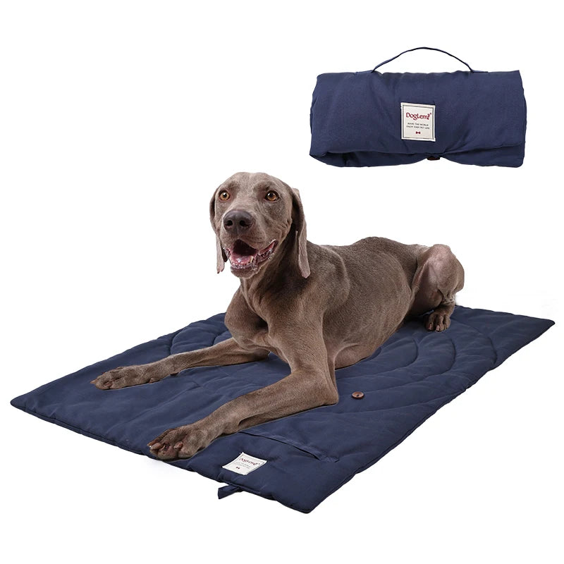 Portable roll up travel dog bed   for camping & road trips