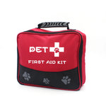 TLX-6739584 Waterproof Portable First Aid Kit for Dogs - 600D Oxford Fabric - Emergency Care - Size 27x22x10cm - Available in Red and Green - Image 1