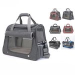 TLX-9846784 Foldable Portable Dog Car Seat Carrier for Travel - Lightweight Oxford Material, Zipper Closure, Quadrate Shape - Image 2