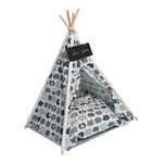 TLX-9861888 Foldable Portable Pet Teepee Tent for Dogs and Cats - Eco-Friendly Wood, Lightweight, Outdoor Use - Image 3