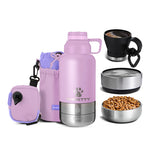 TLX-0540672 Portable Emergency Water Container for Dogs - Stainless Steel, Manual Waterproof, Outdoor Use, Rounded Shape - Image 2