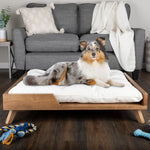 TLX-5193728 Padded Elevated Sand Resistant Dog Bed - Wood Construction, Triangle Shape, Natural Flavor, Customized Size - Image 5