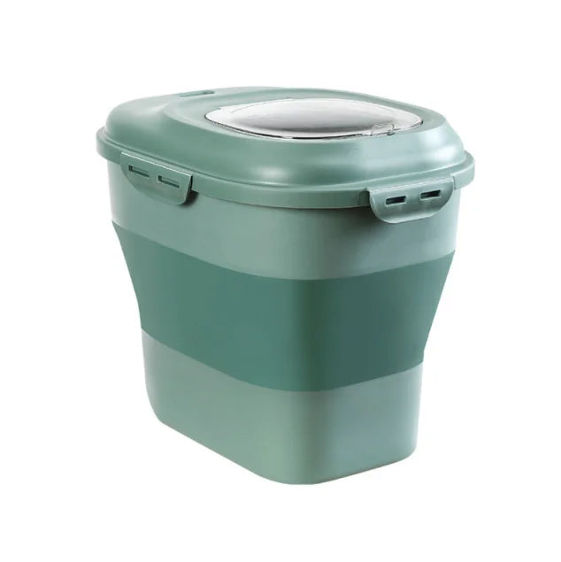 Foldable food container for dogs