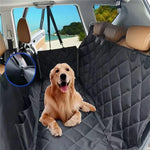 TLX-1064960 Waterproof Foldable Back Seat Protector for Dogs and Small Animals, Oxford Material, 54x59 Inch, Quadrate Pattern - Image 2