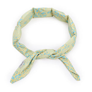 TLX-7329408 Cooling Bandana for Dogs - Lightweight Polyester Summer Scarf in Blue/Red, Blue/Yellow, Blue/Green, Sizes S, M, L