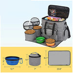 TLX-9912320 Portable Organizer for Dogs and Cats - Six-Piece Set - Lightweight Polyester - Grey - Outdoor Travel Backpack - Image 2