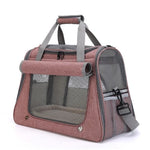 TLX-9846784 Foldable Portable Dog Car Seat Carrier for Travel - Lightweight Oxford Material, Zipper Closure, Quadrate Shape - Image 9