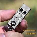 TLX-0245760 Titanium Alloy Emergency Whistle for Dogs - Portable Survival Tool, Silvery, 4*2*0.8cm, 26g - Image 6