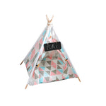 TLX-9861888 Foldable Portable Pet Teepee Tent for Dogs and Cats - Eco-Friendly Wood, Lightweight, Outdoor Use - Image 9