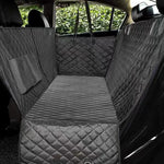 TLX-1064960 Waterproof Foldable Back Seat Protector for Dogs and Small Animals, Oxford Material, 54x59 Inch, Quadrate Pattern - Image 3