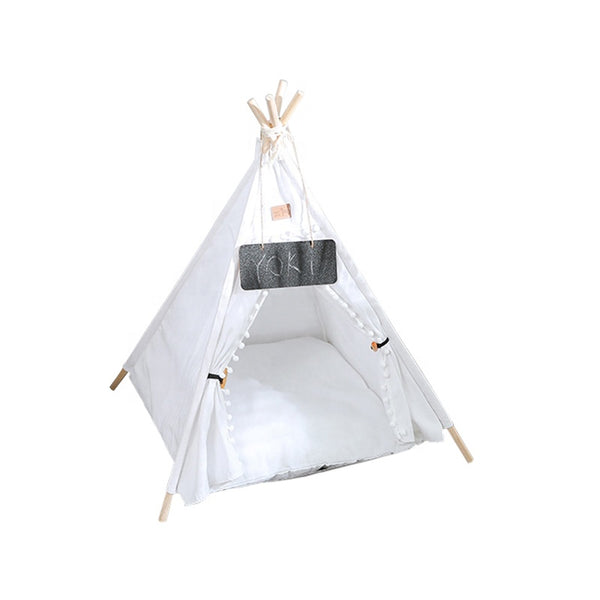 Foldable Portable Pet Teepee Tent - for Dogs & Cats